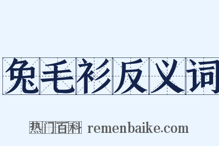 兔毛衫反义词是什么意思的图片